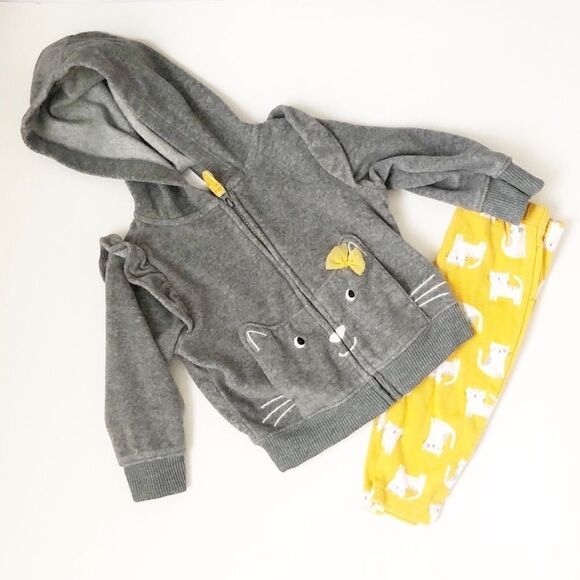 Carter’s Cat Hoodie and Leggings - Picture 1 of 3
